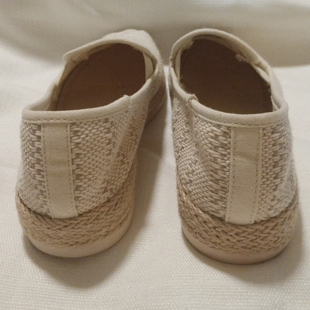 Esprit Nadine Cream and Tan Espadrille Loafer